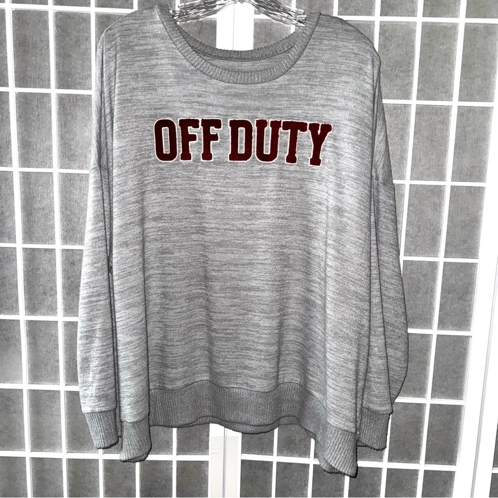 TORRID “Off Duty” Lightweight Oversized Lounge Sweatshirt size 1x GORGEOUS - Picture 6 of 16